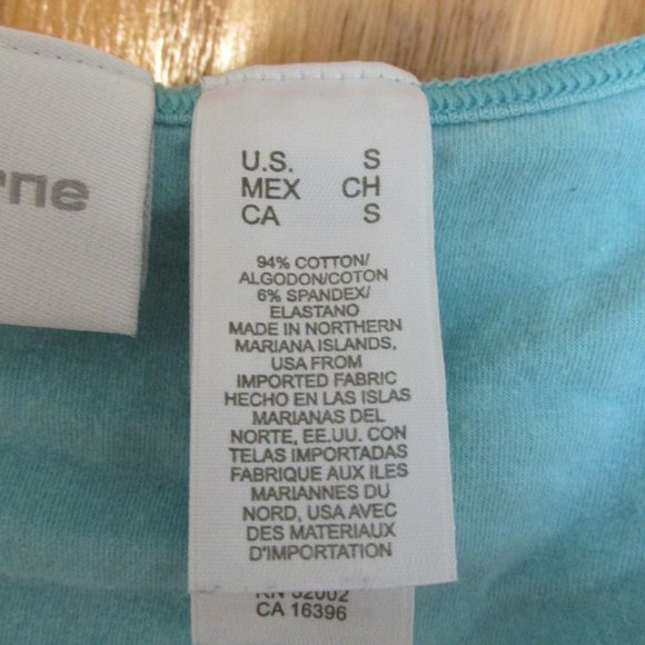 LIZ CLAIBORNE WOMEN'S SIZE S CAMISOLE AQUA LACE SHELF BRA BOHO HIPPIE COTTON - Picture 8 of 11